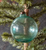 Ball Ornament, Recycled Glass Medium Blue 4"