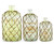 Bottles Green Glass W/ Leather Netting