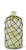 Bottle, Green Glass Bottle W/ Leather Netting MEDIUM