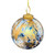 Ornament, Blue/Gold Watercolor Ball, 6" Ornament, Blue/Gold Watercolor Ball, 6"