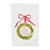 Hand Towel, Merry Christmas Wreath Watercolor