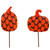*NEW* Stake, Black Bow Pumpkin Tall