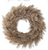 Tan Dark Brown Stripes Feather Wreath SMALL