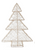 Tree, Electric LED Silver Christmas Tree 32"