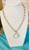Necklace, Dome Shape Pearl Toggle Gold
