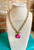 Necklace Pink Toggle JV