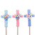 *NEW* Stake, Floral Cross Pink