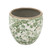 Planter Vase, Small Green Crackle Pot
