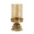 Pillar Holders Gold Base Amber Hurricane