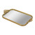 Mirror, Rectangle Gold WIth Bow Handles