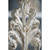 Finial Accent, WHite DIstressed On Wood Base LARGE