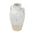 Vase, Terracotta White Finish With Handles 15.5"