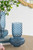 Vase, Blue Glass Cut SMALL
