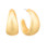 Earrings, Matte Gold Thick Hoops