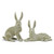 *NEW* Bunny, Green Velvet Standing 10.75"