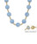 Necklace, Periwinkle Blue Large Acrylic Bead