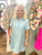 Dress, Ellie Collared Light Blue