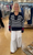 Sweater, Navy and White Stripe With Tie