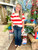 Shirt, Red and Ivory Stripe