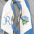 Ribbon, Sky Blue Suede Velvet With Gold Backing