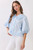Shirt, Double Peter Pan Collared Blue