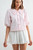 Shirt, Pink Double Peter Pan Collared