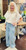Jeans, Polka Dot Wide Leg With Pleats at Pockets