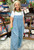 Jumper, Polka Dot Tie Strap With Pleats and Flare Legs