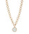 Necklace, Gold Toggle w Moonstone Disc