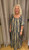 Dress, Navy and Gold Maxi