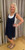Dress, Navy Short Swing With Pockets