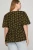 Shirt, Puff Sleeve Clover Bow Tie Front