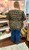 Shirt, Puff Sleeve Clover Bow Tie Front