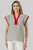 Shirt, Black/White Stripe With Burgundy