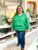 Shirt, Kelly Green Smock Sleeve