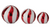 Globes, Red & White Stripe LED