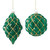 Ornament, Green & Gold Pattern 2 Asst Styles