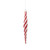 Ornament, Red & White Icicle 12"