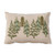 Pillow, Cream Beaded Christmas Tree Lumbar 14"