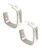 Earrings, Squared Stud Hoops Worn Assorted