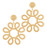 Earrings, Swirled Gold Studs