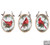Ornament, Cardinal Mango Wood Assorted
