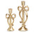 Candle Taper Holder, Gold Bow Assorted