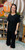 Set, Black Scuba Short Sleeve/Pants Set