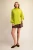 Shirt, Oversized Mock Neck Lime Green
