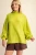 Shirt, Oversized Mock Neck Lime Green