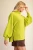Shirt, Oversized Mock Neck Lime Green