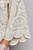 Shirt, Cream Crocheted Swing Scalloped