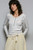 Shirt, Ivory Ribbed Vintage V-Neck