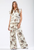 Pants, Wide Leg Drawstring Cowboy Print